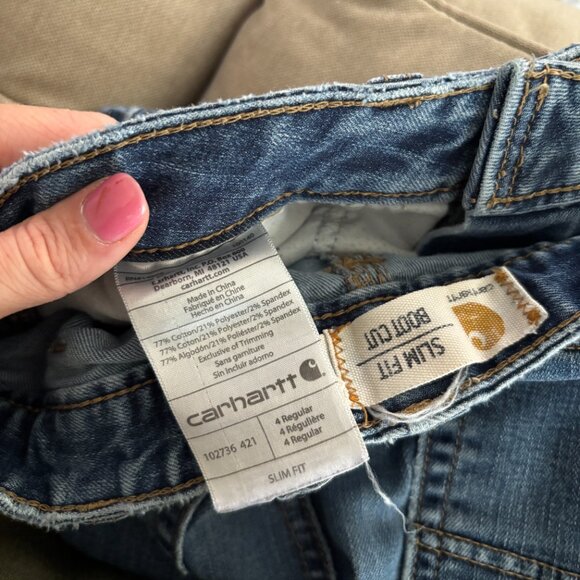 Carhartt Women's Slim Fit Bootcut Jeans size 4 - Picture 3 of 3